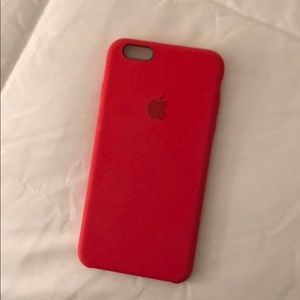 Apple iPhone 6 or 6s Plus RED silicone phone case
